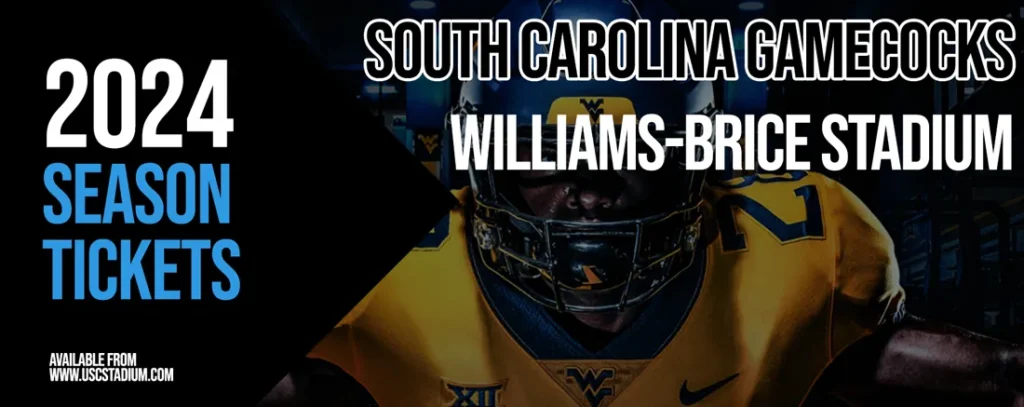 South Carolina Gamecocks 2024 Football Season Tickets at Williams-Brice Stadium