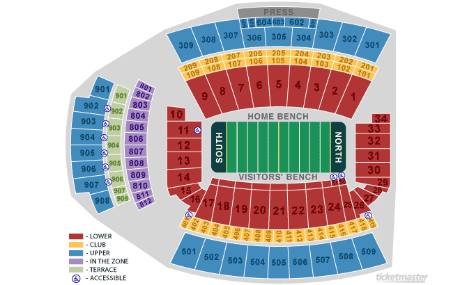 East Carolina Football Seating Chart